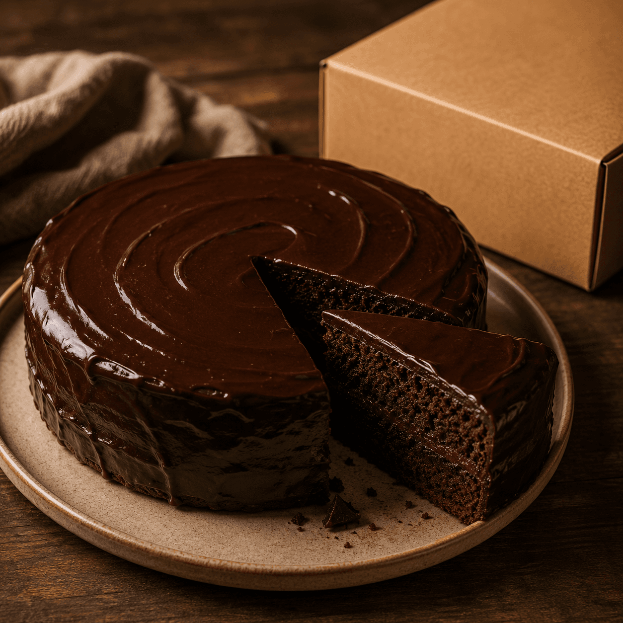 Chocolate Fudge Cake Kit — A deep cocoa base with a ganache-style finish for birthdays.