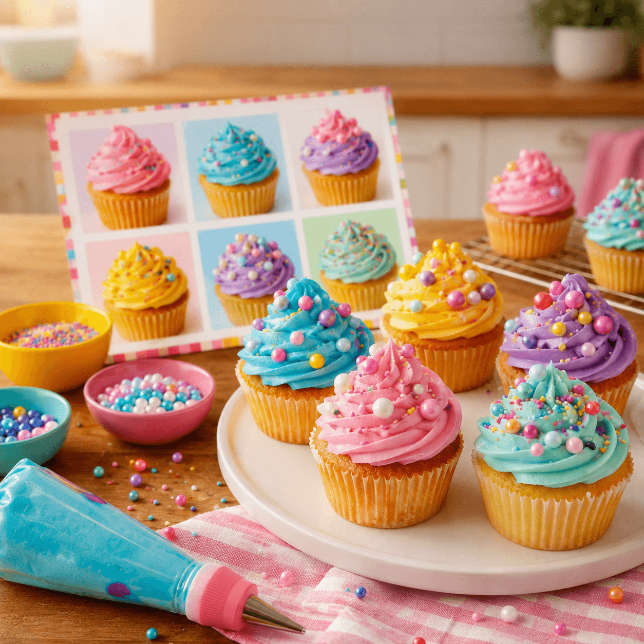 Kids' First Bake Kit — Simple cupcakes with fewer tools and easy decorating.